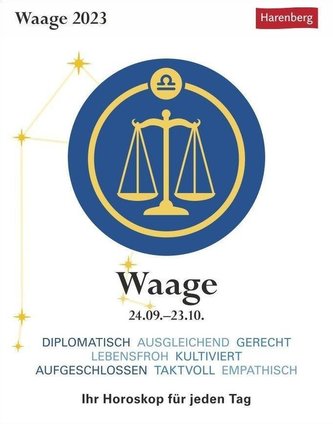 Waage Sternzeichenkalender 2023