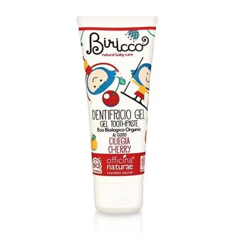 Officina Naturae Dětská zubní pasta - třešeň BIO (75 ml) - bez fluoru
