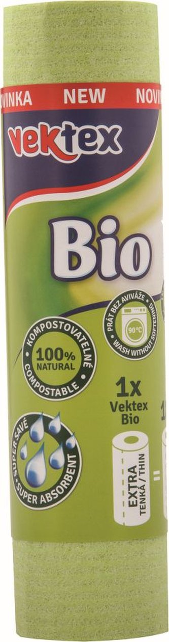 Utěrka houbová v roli 12 ks 100% přírodní, opakovaně použ