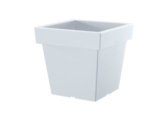 Květináč PROSPERPLAST LOFLY LOW bílý 28,9cm