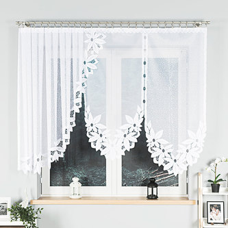 Dekorační oblouková krátká záclona JADWIGA bílá 300x140 cm MyBestHome