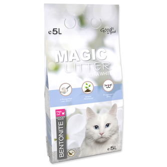 Kočkolit MAGIC LITTER Bentonite Ultra White