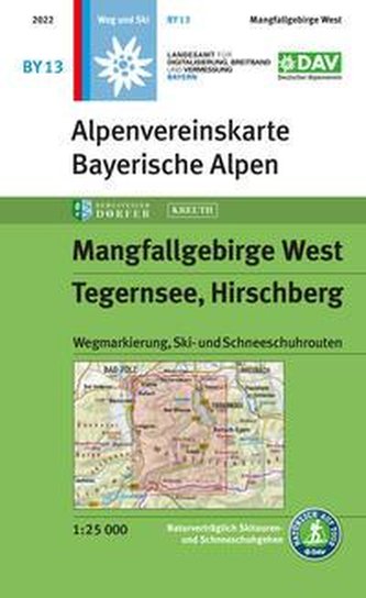 Mangfallgebirge West, Tegernsee, Hirschberg 1:25.000