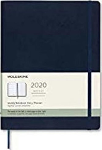Moleskine: Plánovací zápisník 2020 měkký modrý XL