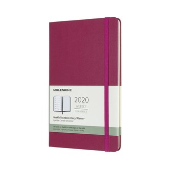 Moleskine: Plánovací zápisník 2020 tvrdý růžový L