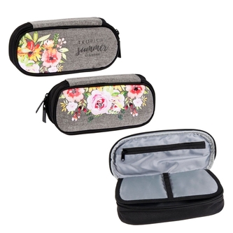 Penál patrový - květy