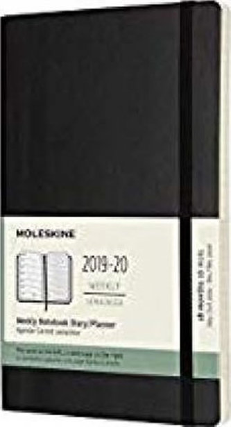 Moleskine: Plánovací zápisník 2019-2020 měkký černý L