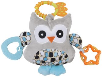 Edukační hračka s vibracemi a melodíí sovička_modrá G13