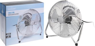 Ventilátor podlahový chrom 50 W 30 cm