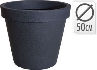 Květináč venkovní design beton 50 cm antracit