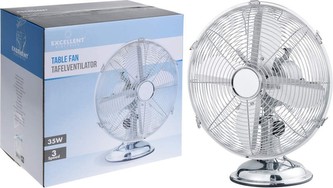 Ventilátor stolní chrom 35 W 30 cm