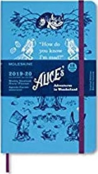 Moleskine: Alenka v říši divů plánovací zápisník 2019-2020 L