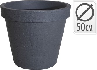 Květináč venkovní design beton 50 cm šedá
