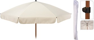 Slunečník zahradní PROGARDEN 220 cm krémová