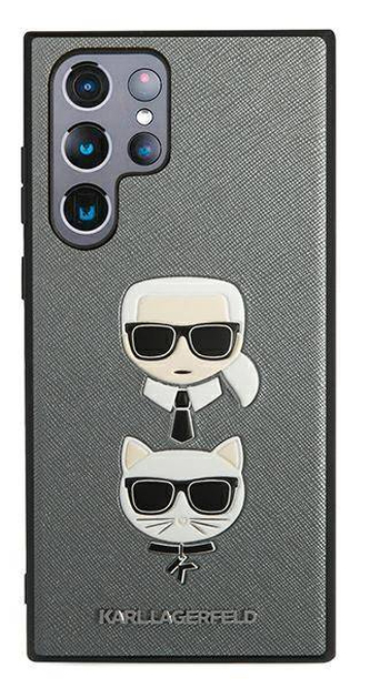 Karl Lagerfeld Saffiano Case Samsung S22 Ul,Silver