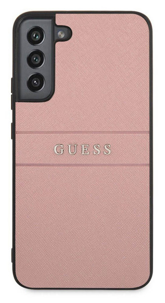 Guess PU Leather Saffiano Case Galaxy S22+, Pink