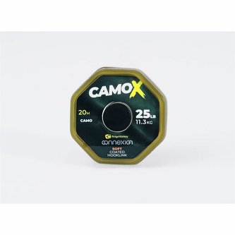 RIDGEMONKEY: Šňůrka Connexion CamoX Soft Coated Hooklink 25lb 20m RIDGEMONKEY: Šňůrka Connexion CamoX Soft Coated Hooklink 25lb 20m
