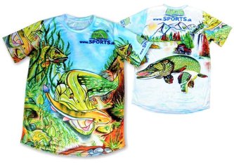 Dres malovaný - štika velikost L