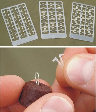 Peletové zarážky 2ks velikost S, tmavě hnědé