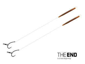 Návazec THE END D-Rig / 2ks - 20 cm / 17lbs / #4