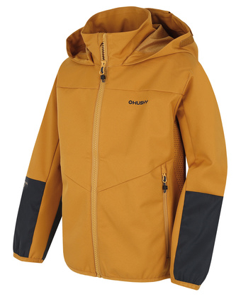 Dětská softshell bunda Sonny K horčicová - 140