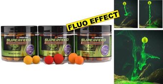 SuperFeed- Diffusion Mini Boilies-plovoucí 14-16mm / 90g Sweet Devil - Diffusion efekt-červený