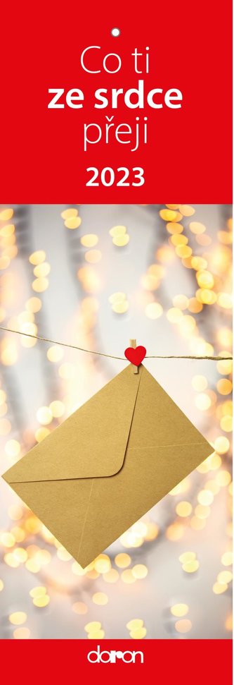 Kalendář záložkový 2023 - Co ti ze srdce přeji