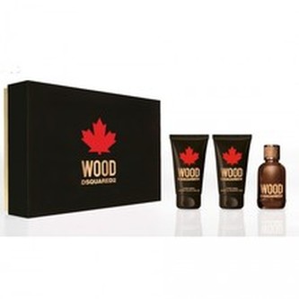 Dsquared2 Wood pour Homme Dárková sada Toaletní voda 50 ml, After Sahve Balsam ( balzám po holení ) 50 ml a sprchový gel 50 ml