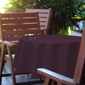 Venkovní kulatý ubrus GARDEN švestková, O 150 cm Mybesthome