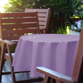 Venkovní kulatý ubrus GARDEN lila, O 150 cm Mybesthome