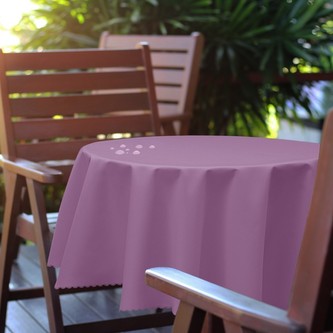 Venkovní kulatý ubrus GARDEN tmavě růžová, O 150 cm Mybesthome