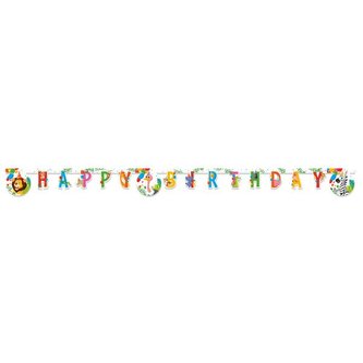 GIRLANDA "HAPPY BIRTDAY" MOTIV DŽUNGLE