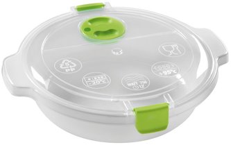 DÓZA DO MIKROVLNNÉ TROUBY S VÍKEM 0,7L, PLAST, 19X