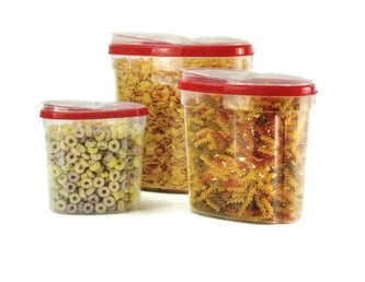 SADA DÓZ 3KS, 5,4L / 2,95L / 1,37L, ČERVENÉ VÍČKO