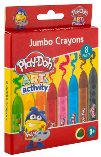 PASTELKY JUMBO 8KS PLAY-DOH