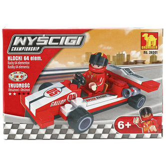 Stavebnice Dromader, Závodní auto, 64 dílků