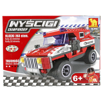 Stavebnice Dromader, Závodní auto, 236 dílků