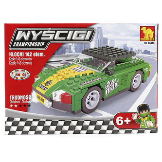 Stavebnice Dromader, Závodní auto, 142 dílků