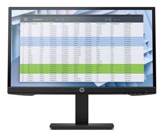 HP LCD P22h G4 21.5" (1920x1080, IPS w/LED, 250,1000:1, 5 ms,matný, VGA, DP 1.2, HDMI 1.4, flicker-free, low blue light)
