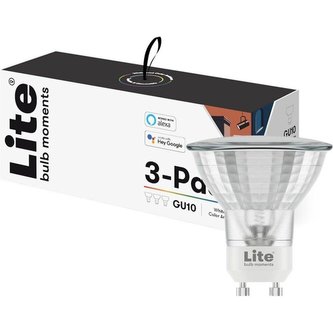 Lite bulb Moments White and Color Ambience GU10 (Google Home, Amazon Alexa), 3 ks
