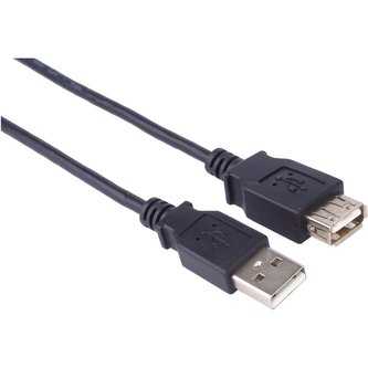 PremiumCord USB 2.0 prodlužovací kabel 2m černý