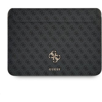 Guess PU 4G Metal Logo Sleeve pouzdro pro 13" Macbook/notebook šedé