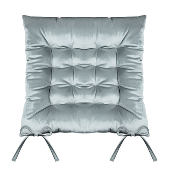 Sedák na židli SUMATRA stříbrná 40x40 cm (cena za 1 kus) Mybesthome