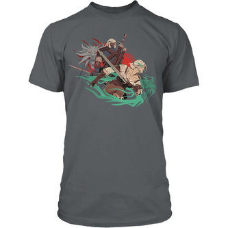Tričko The Witcher 3 Back to Back Premium L