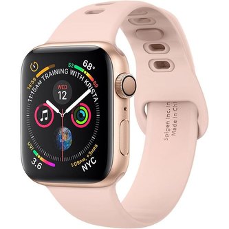 Spigen Silicone Fit silikonový řemínek Apple Watch 40/38 mm růžový
