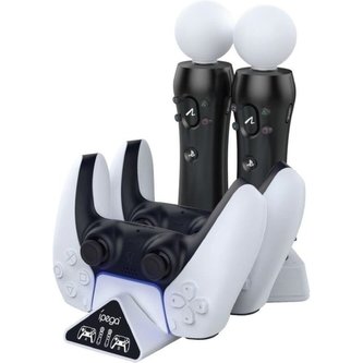 iPega P5011 dvojitý nabíjecí dok pro PS5 a PSMove ovladače