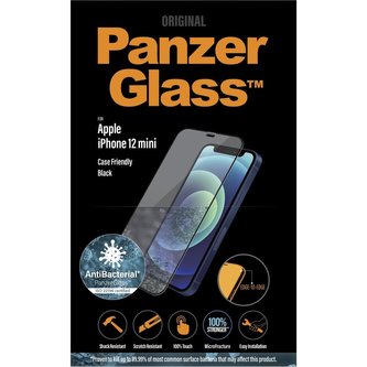 PanzerGlass Edge-to-Edge AntiBacterial Apple iPhone 12 mini černé