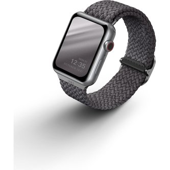 UNIQ Aspen Braided řemínek pro Apple Watch 41/40/38mm šedý