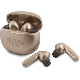 Guess True Wireless bezdrátová sluchátka zlatá