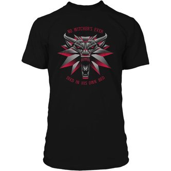 Tričko The Witcher 3 Memorial Wolf Premium 2XL